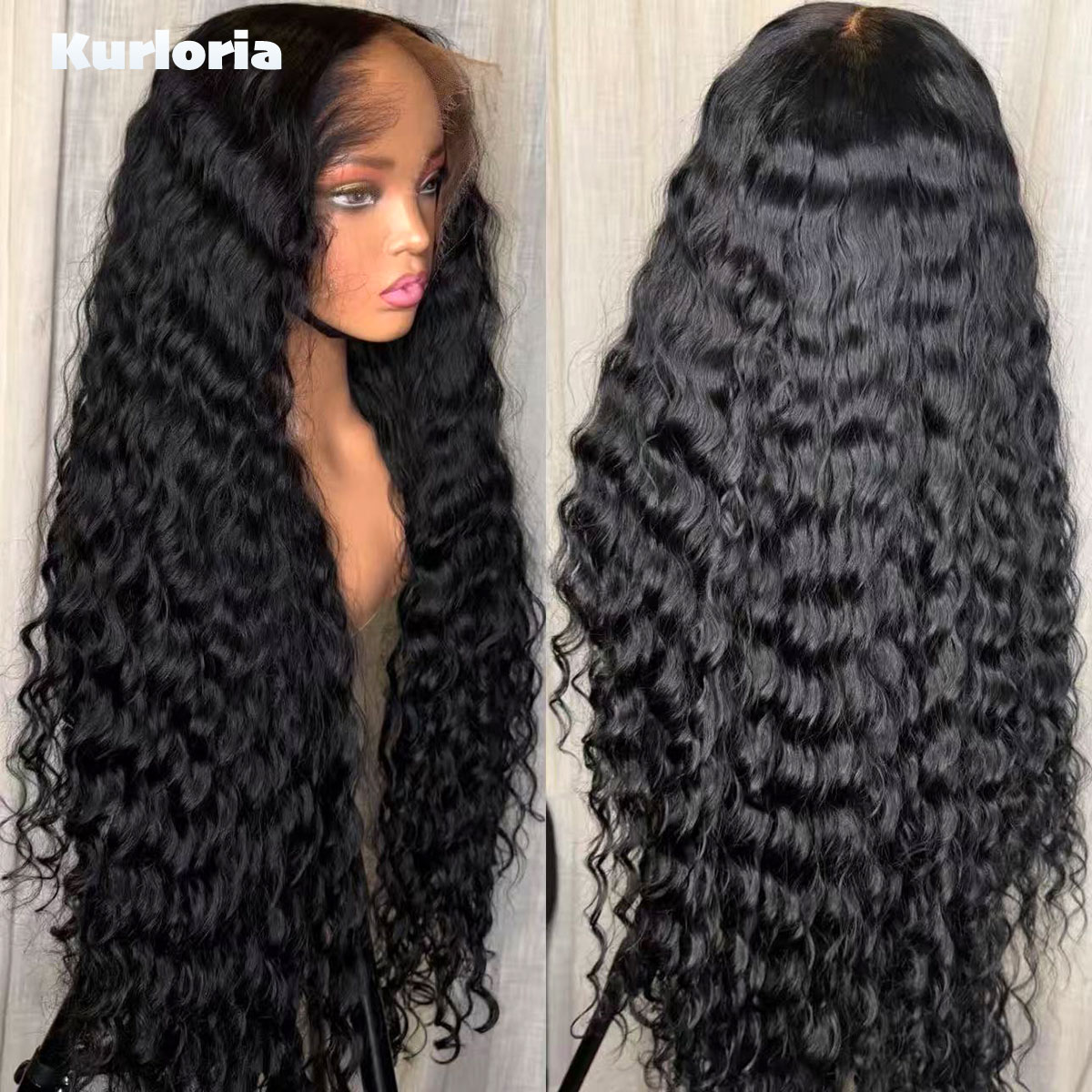 Glueless Wear And Go Human Hair Wig - Peruka z naturalnych włosów ludzkich, czarna,