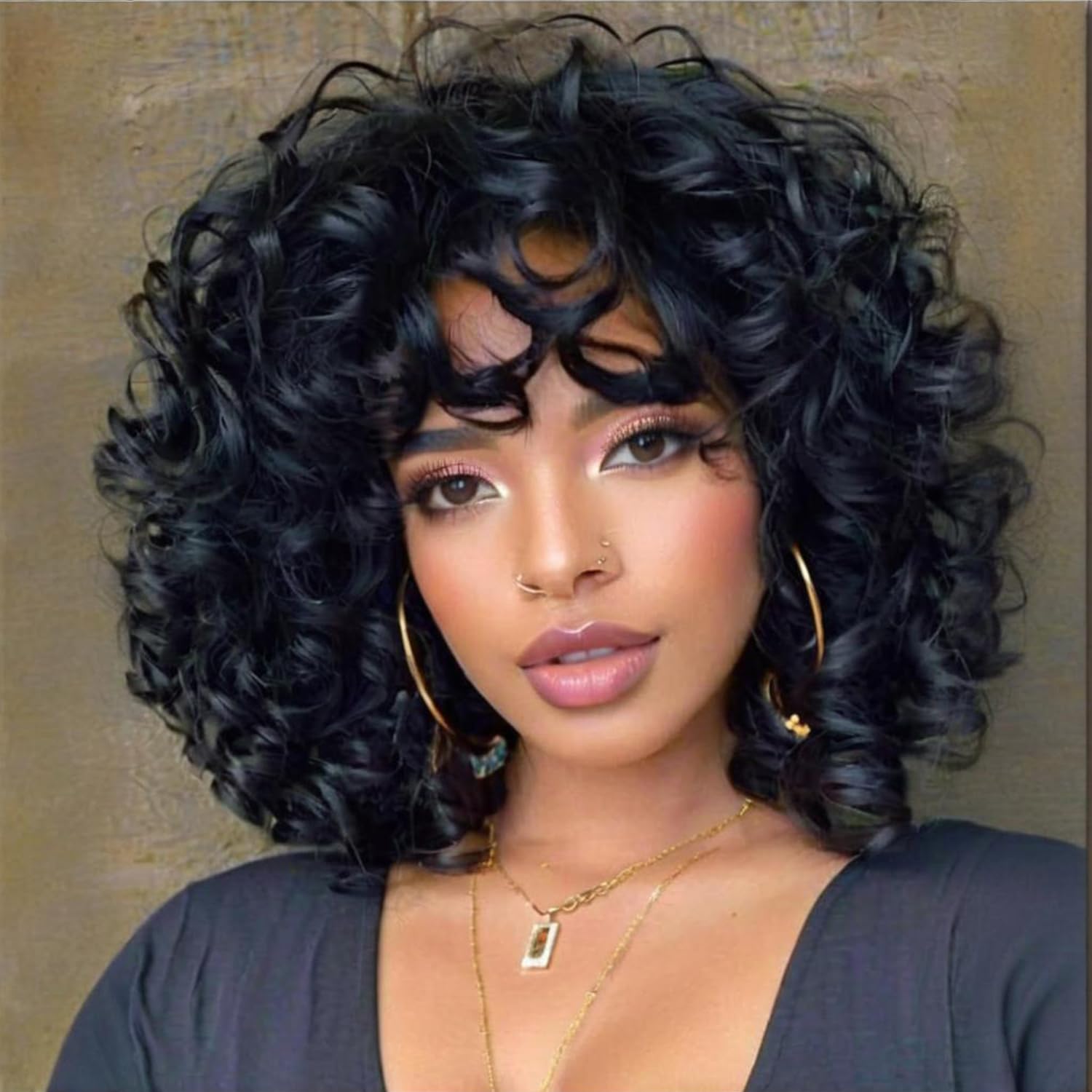 Short Pixie Cut Wig Human Hair Cheap - Peruki z ludzkich włosów, kręcone, typu