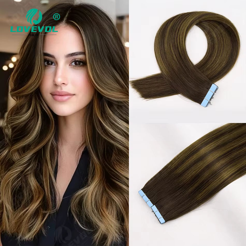 Invisible Tape In Extensions Real Hair - Modne, niewidoczne doczepy do włosów metodą