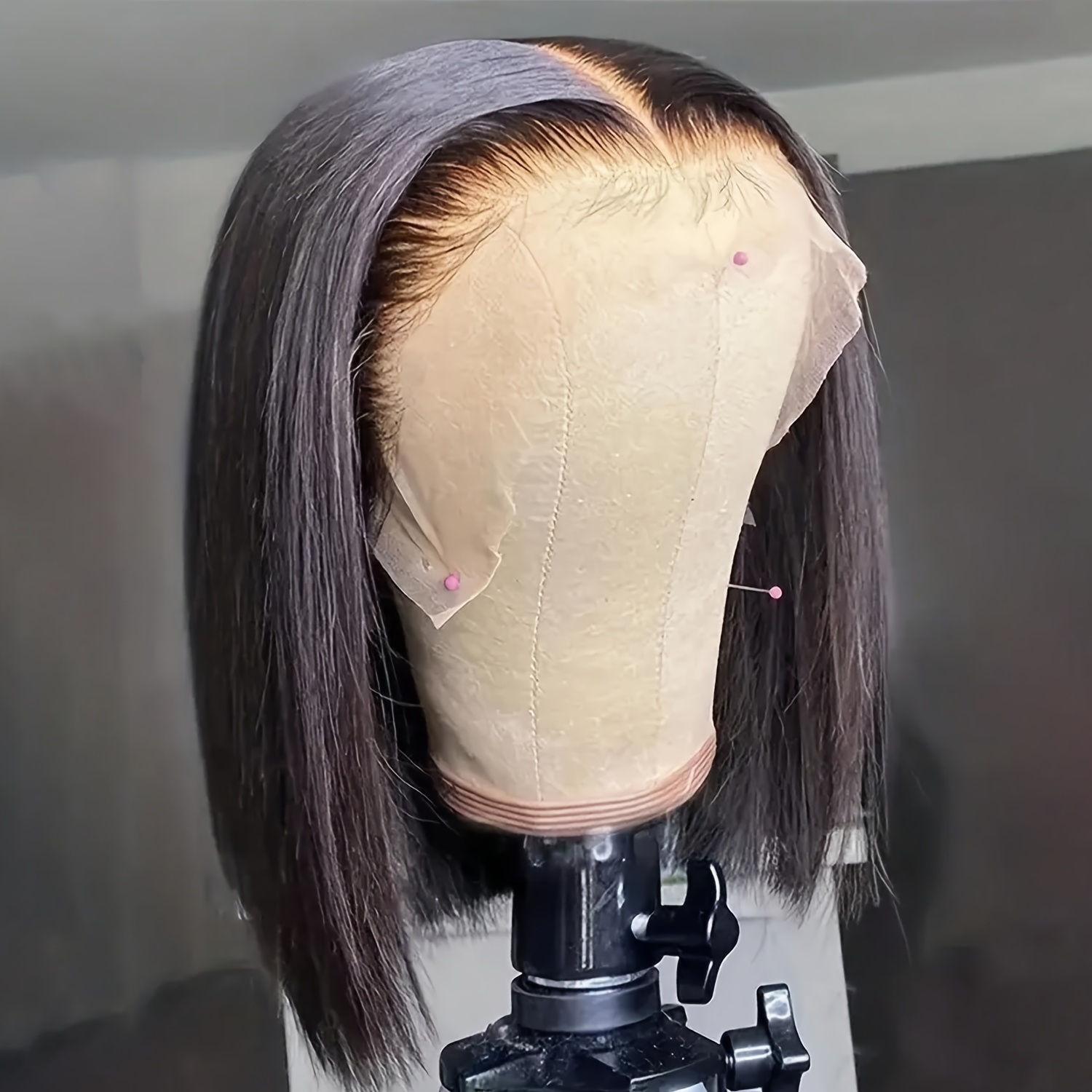 Glueless Wear And Go Human Hair Wig - Włosy naturalne, proste, w stylu bob,