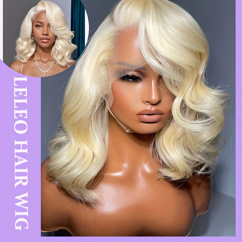 613 Blonde Body Wave Lace Front Wig - 613 Peruka z koronkowym frontem, wykonana