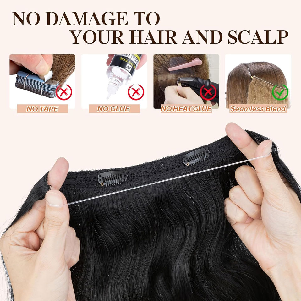 S-noilite Doczepy z naturalnyc – Invisible Tape In Extensions Real Hair recenzja i cena