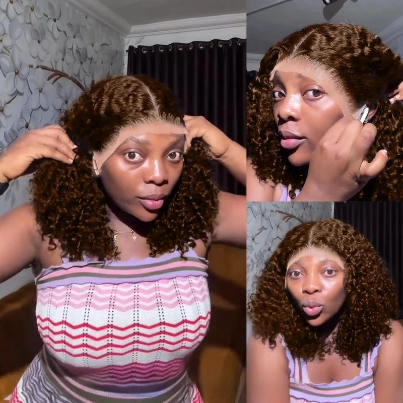 Krótka, kręcona peruka typu bo – Glueless Wear And Go Human Hair Wig recenzja i cena